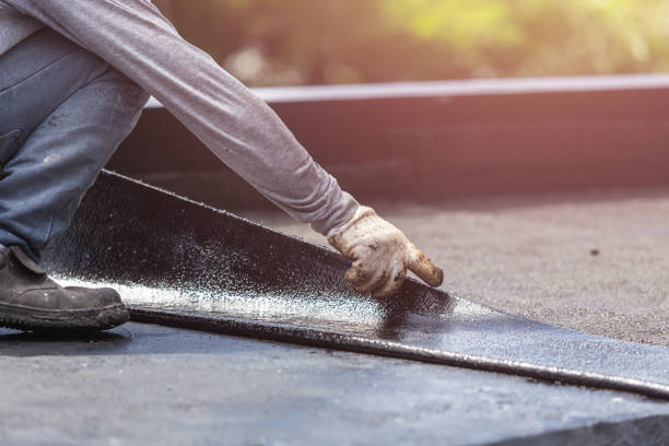 Professional Waterproofing technician working in La Fontaine, IN